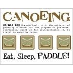 Canoeing Scrapbook Stickers