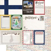 Finland Journaling Scrapbook Paper