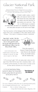 Glacier National Park Scrapbook Stickers