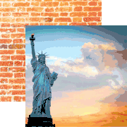 Lady Liberty Scrapbook Paper