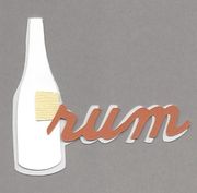 Layered Rum Scrapbook Cut Out