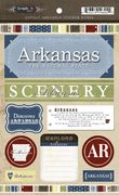 Lovely Arkansas Scrapbook Stickers 