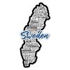 Sweden City Sights Cut Out