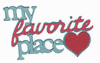 My Favorite Place Scrapbook Cut Out My Favorite Place Scrapbook Cut Out
