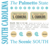 South Carolina Scrapbook Stickers South Carolina Scrapbook Stickers