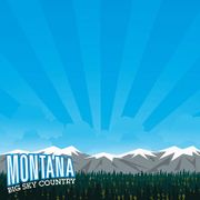 State Line Montana Scrapbook Paper