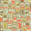 World Stamps Scrapbook Paper World Stamps Scrapbook Paper
