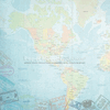Western Hemisphere Map Scrapbook Paper